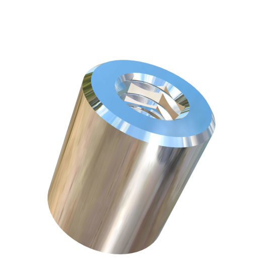 Titanium #4-40 UNC Allied Titanium Hex Allen Nut, 160,000 psi Tensile Strength  (With Certs and CoC)